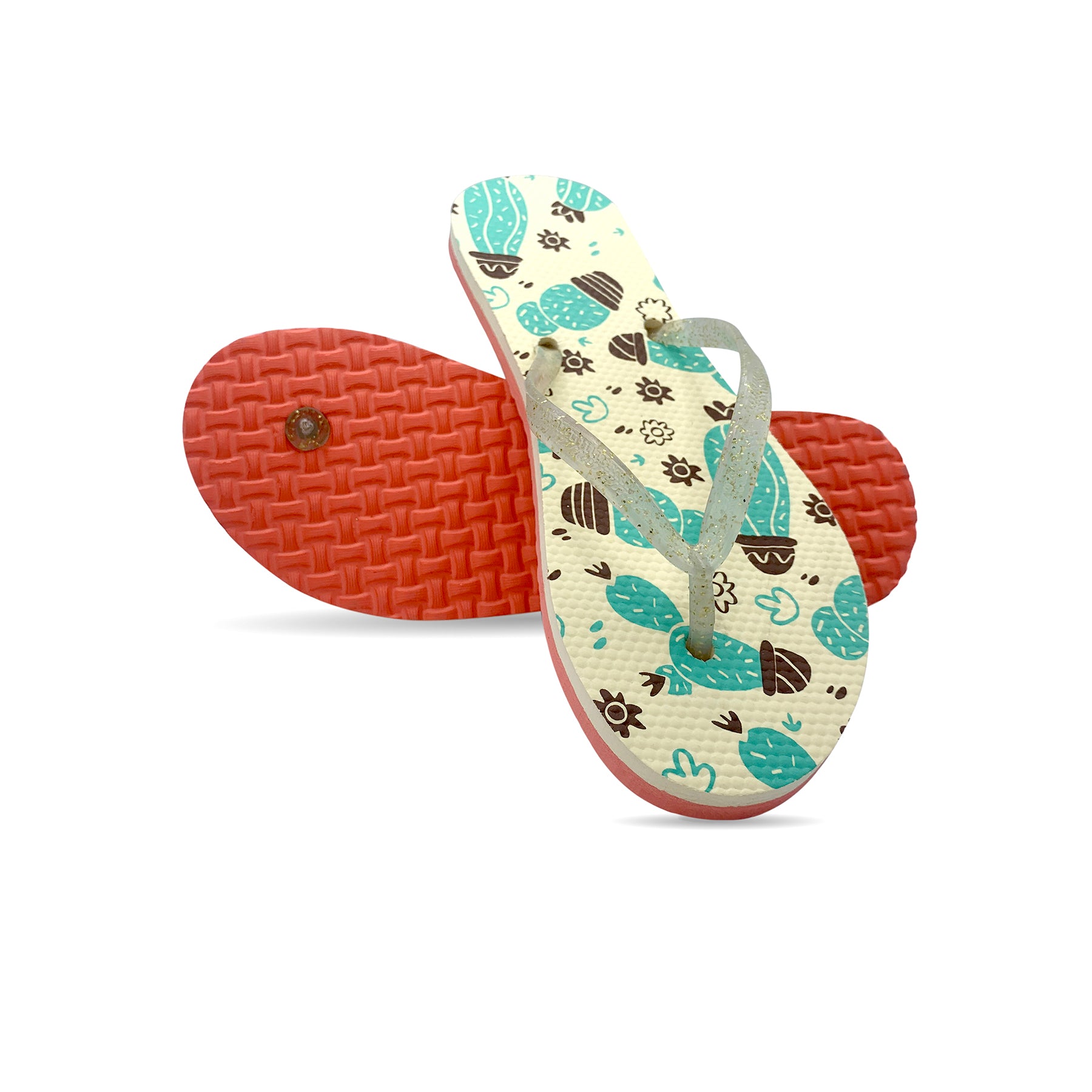 Cactus Glitter · Flip Flops · Diseño original